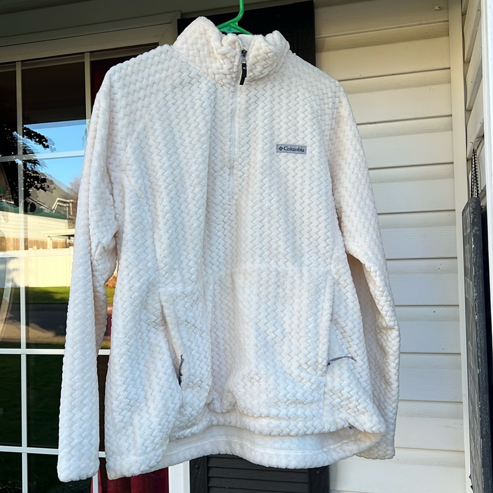 Cream colored Fire side quarter zip